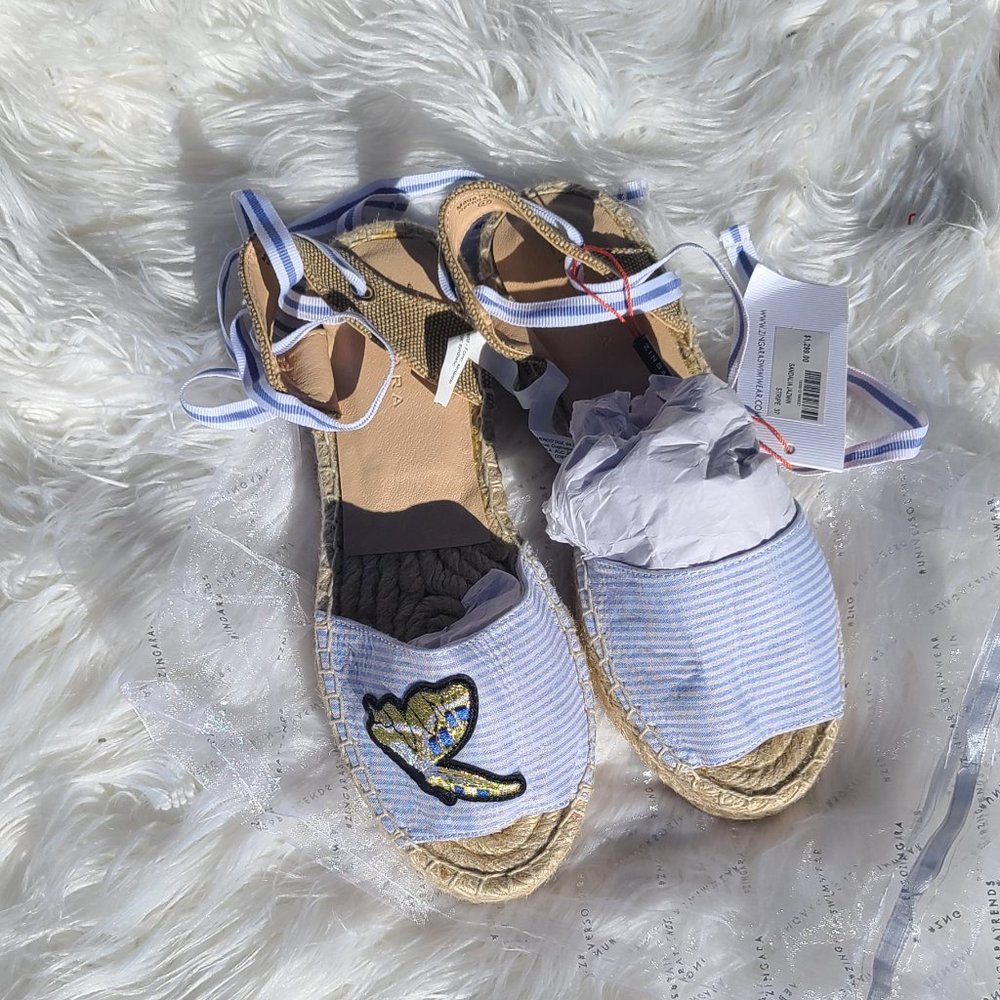 SALE NWT Espadrille with Ties